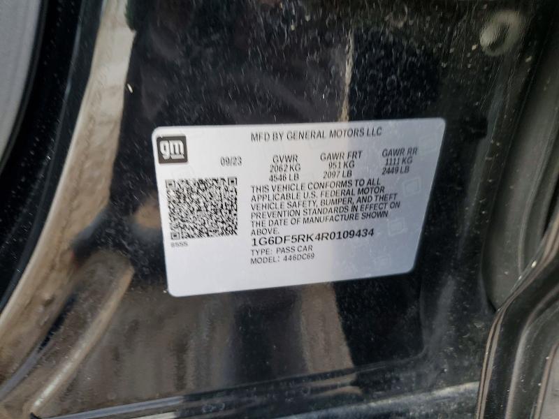 Aukcja sprzedaży 2024 Cadillac Ct4, vin: 1G6DF5RK4R0109434, numer aukcji: 54660786