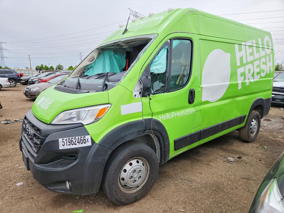 51962466 :رقم المزاد ، 3C6LRVBGXPE517714 vin ، 2023 Ram Promaster 1500 مزاد بيع