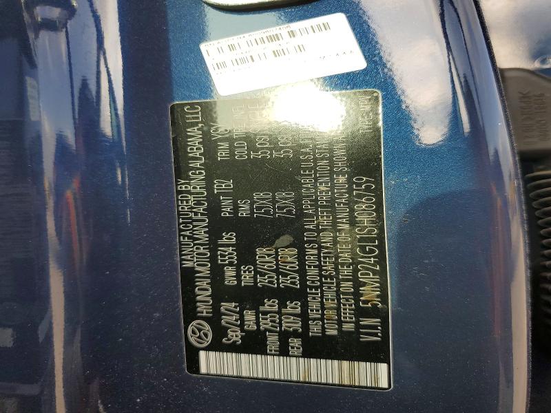 Aukcja sprzedaży 2025 Hyundai Santa Fe, vin: 5NMP24GL1SH086759, numer aukcji: 54158166