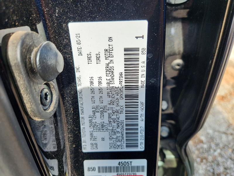 Aukcja sprzedaży 2021 Toyota Tacoma, vin: 5TFCZ5AN4MX266581, numer aukcji: 52244046