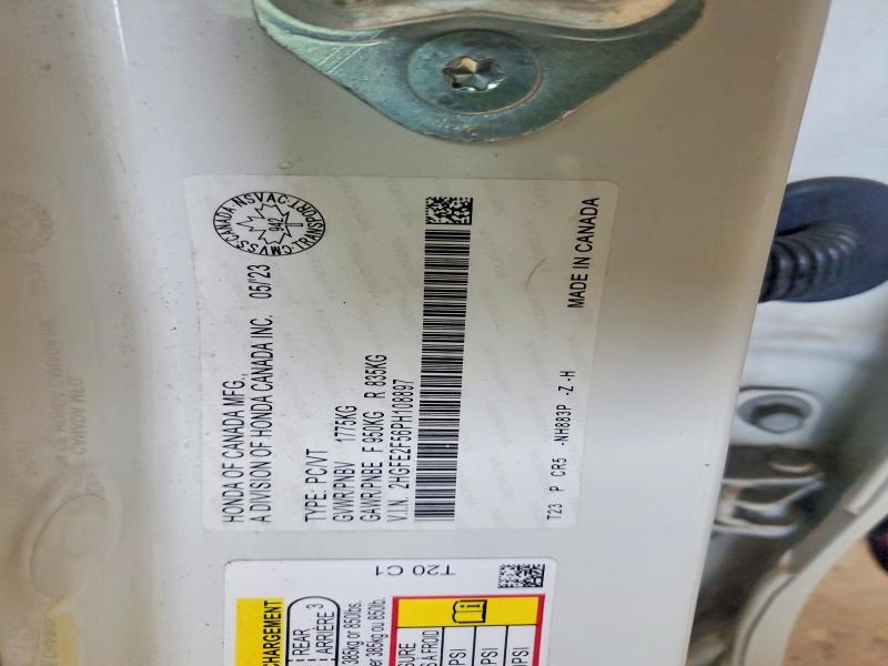Продаж на аукціоні авто 2023 Honda Civic, vin: 2HGFE2F56PH108897, номер лоту: 53527386