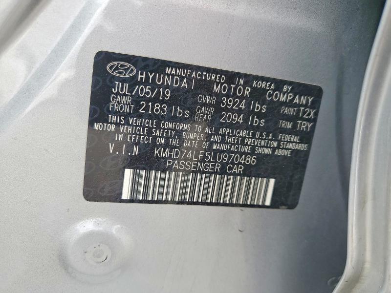 Продаж на аукціоні авто 2020 Hyundai Elantra, vin: KMHD74LF5LU970486, номер лоту: 55361376