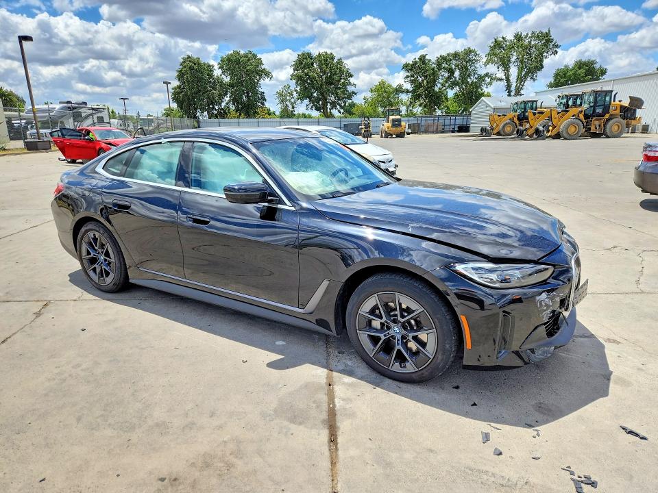 2024 Bmw I4 მანქანა იყიდება აუქციონზე, vin: WBY43AW07RFS74584, აუქციონის ნომერი: 55152636