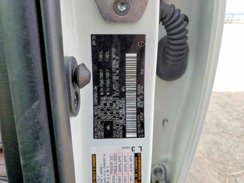Aukcja sprzedaży 2021 Toyota 4runner, vin: JTEPU5JR8M5849892, numer aukcji: 53911736