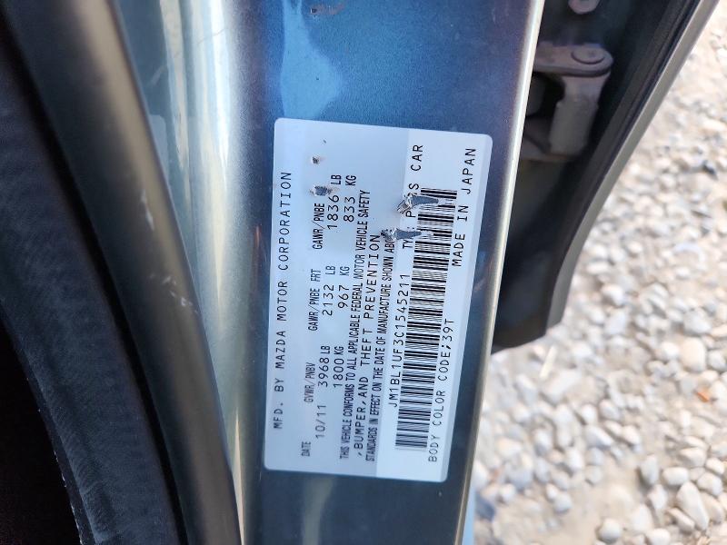 Aukcja sprzedaży 2012 Mazda 3, vin: JM1BL1UF3C1545211, numer aukcji: 54320146