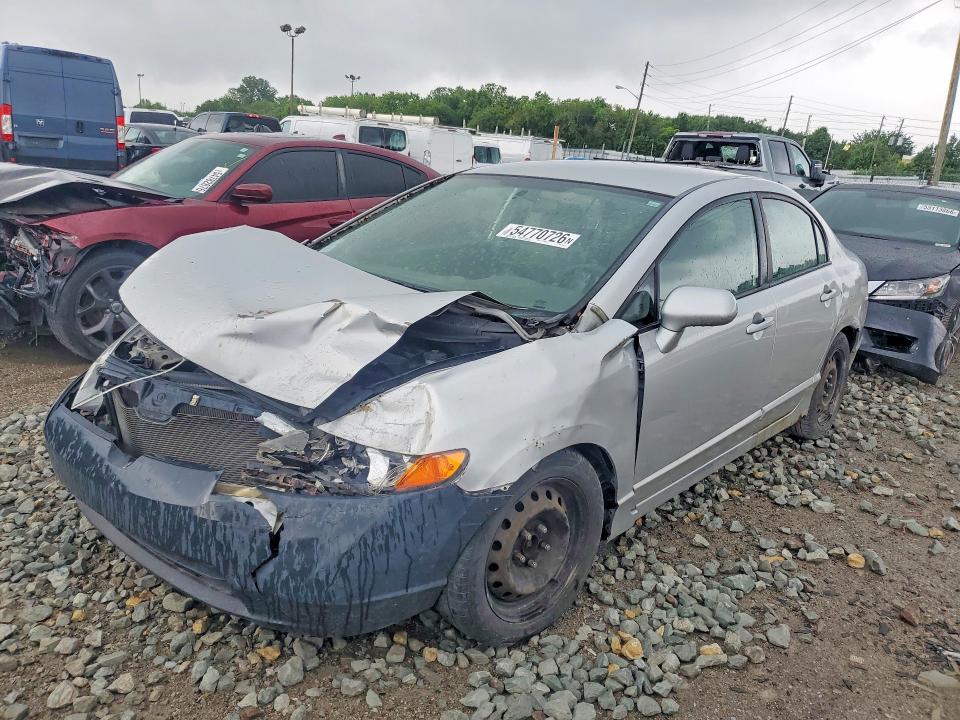 2007 Honda Civic მანქანა იყიდება აუქციონზე, vin: 1HGFA16587L013637, აუქციონის ნომერი: 54770726