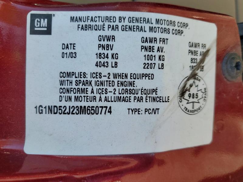 Aukcja sprzedaży 2003 Chevrolet Malibu, vin: 1G1ND52J23M650774, numer aukcji: 53769916