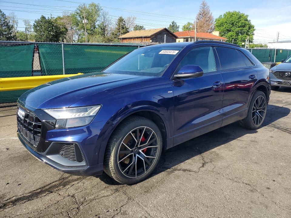 2020 Audi Q8 მანქანა იყიდება აუქციონზე, vin: WA1EVAF19LD017416, აუქციონის ნომერი: 53833476