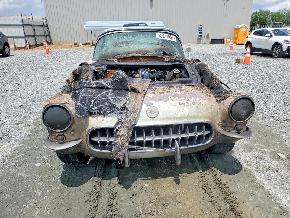 55021956 :رقم المزاد ، E57S105422 vin ، 1957 Chevrolet Corvette مزاد بيع