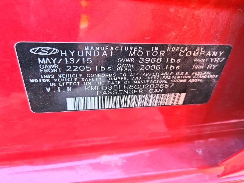 Aukcja sprzedaży 2016 Hyundai Elantra Gt, vin: KMHD35LH8GU282667, numer aukcji: 53051906