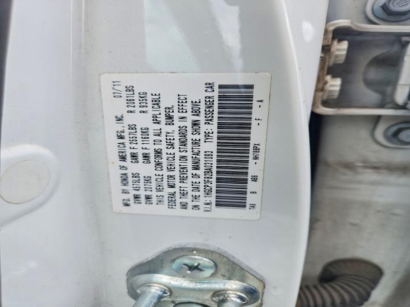 2011 Honda Accord მანქანა იყიდება აუქციონზე, vin: 1HGCP3F82BA031093, აუქციონის ნომერი: 54918526