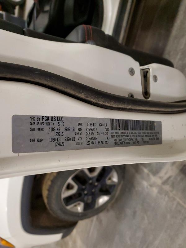 2018 Jeep Compass მანქანა იყიდება აუქციონზე, vin: 3C4NJDDB2JT424208, აუქციონის ნომერი: 53612566