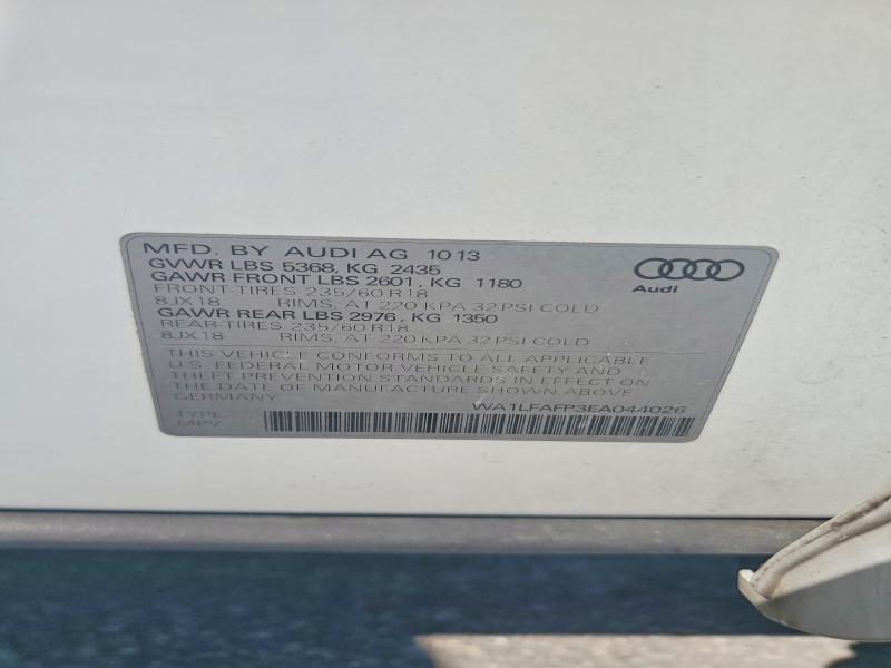 Продажа на аукционе авто 2014 Audi Q5, vin: WA1LFAFP3EA044026, номер лота: 54688456