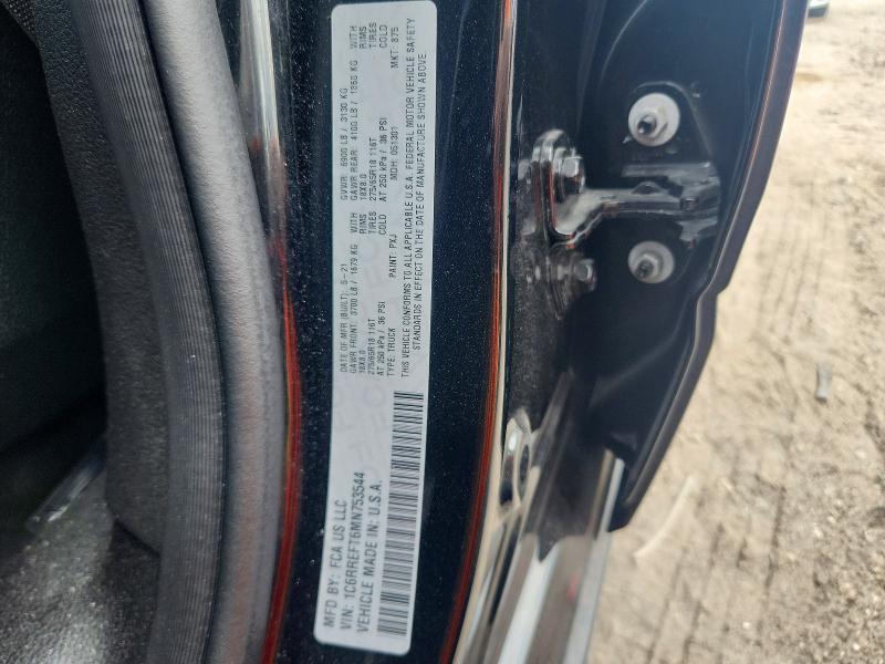 53748376 :رقم المزاد ، 1C6RREFT6MN753544 vin ، 2021 Ram 1500 مزاد بيع