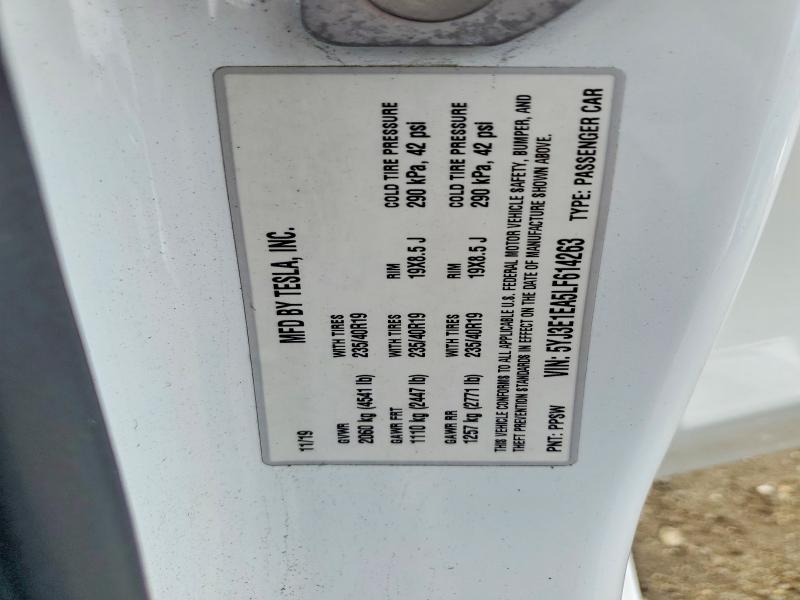Продажа на аукционе авто 2020 Tesla Model 3, vin: 5YJ3E1EA5LF614263, номер лота: 54778636