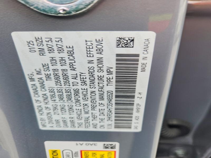 Aukcja sprzedaży 2025 Honda Cr-v, vin: 2HKRS4H73SH465520, numer aukcji: 51881066