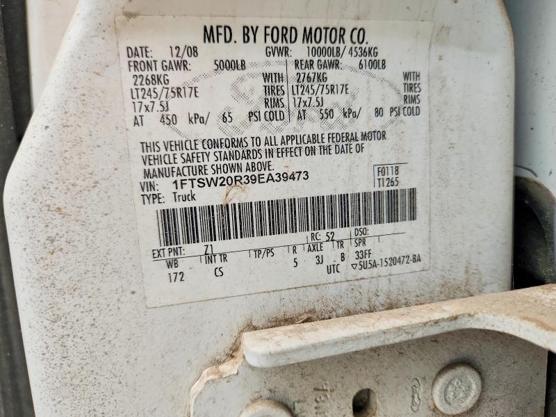 Продажа на аукционе авто 2009 Ford F250, vin: 1FTSW20R39EA39473, номер лота: 53821816