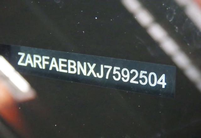 Aukcja sprzedaży 2018 Alfa Romeo Giulia, vin: ZARFAEBNXJ7592504, numer aukcji: 53090016
