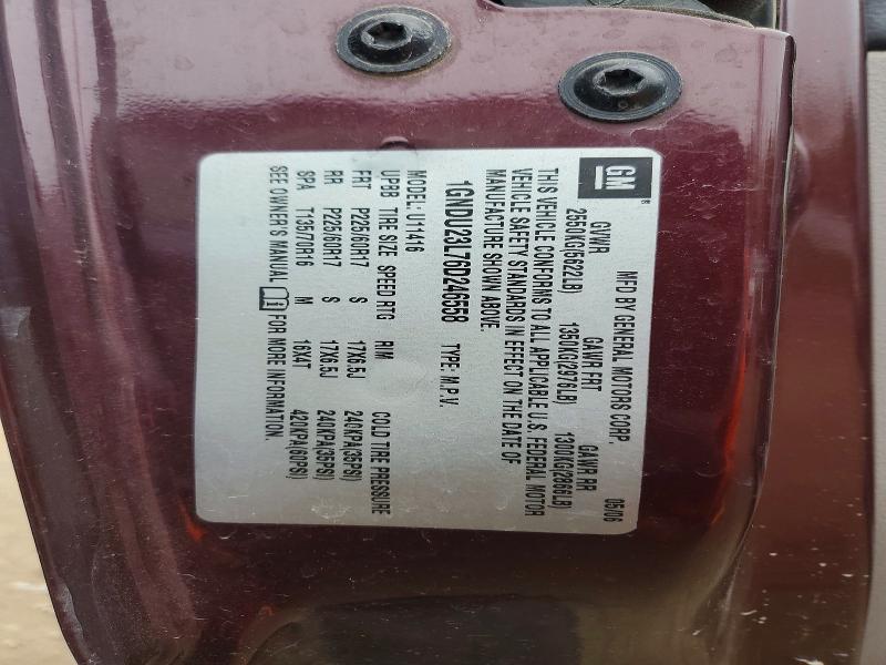 53388266 :رقم المزاد ، 1GNDU23L76D246558 vin ، 2006 Chevrolet Uplander مزاد بيع
