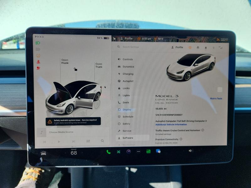 Продаж на аукціоні авто 2022 Tesla Model 3, vin: 5YJ3E1EB5NF209807, номер лоту: 52434026