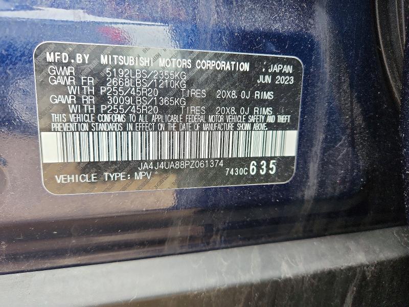 Продаж на аукціоні авто 2023 Mitsubishi Outlander, vin: JA4J4UA88PZ061374, номер лоту: 52604276