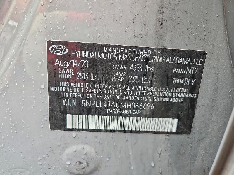 Продажа на аукционе авто 2021 Hyundai Sonata, vin: 5NPEL4JA0MH066696, номер лота: 52682126