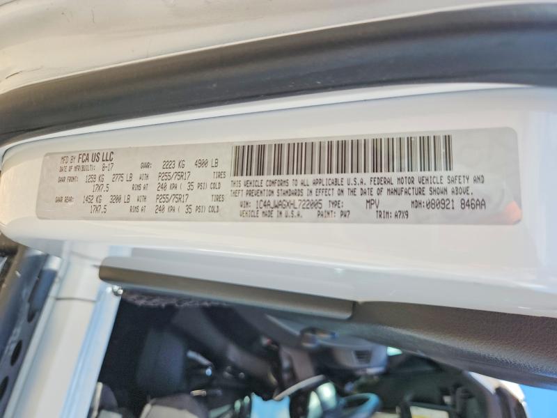 Продажа на аукционе авто 2017 Jeep Wrangler, vin: 1C4AJWAGXHL722005, номер лота: 54594066