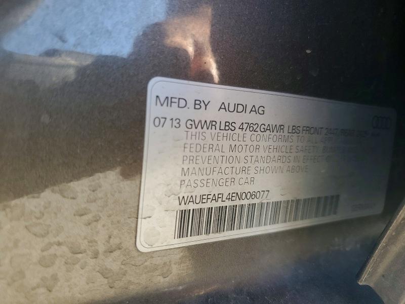 Продажа на аукционе авто 2014 Audi A4, vin: WAUEFAFL4EN006077, номер лота: 51857566