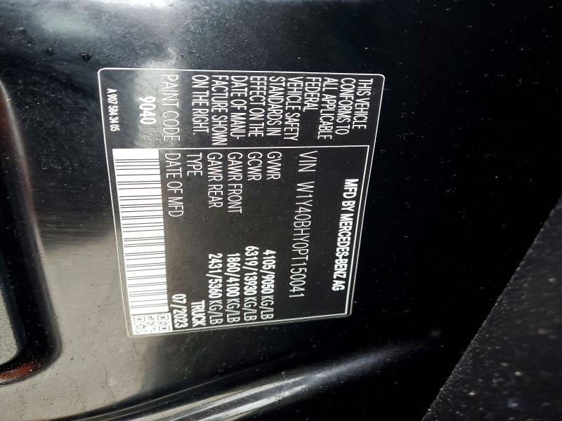 Продажа на аукционе авто 2023 Mercedes-benz Sprinter, vin: W1Y40BHY0PT150041, номер лота: 55073206