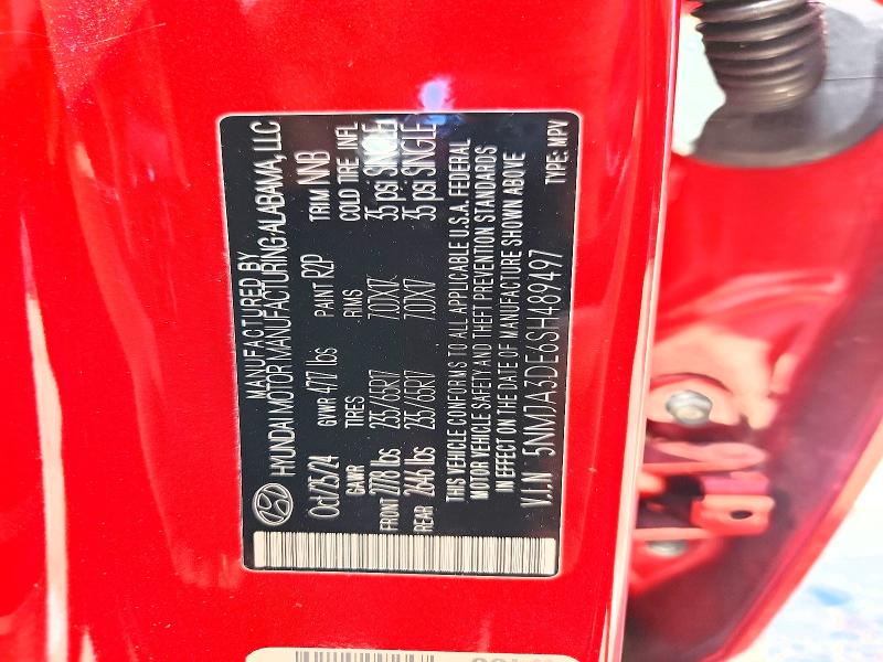2025 Hyundai Tucson მანქანა იყიდება აუქციონზე, vin: 5NMJA3DE6SH489497, აუქციონის ნომერი: 53435606