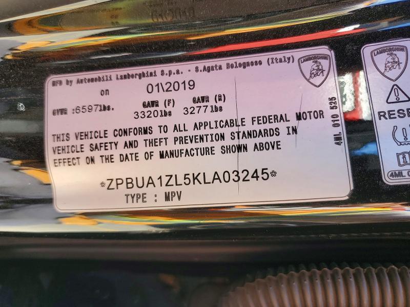 Aukcja sprzedaży 2019 Lamborghini Urus, vin: ZPBUA1ZL5KLA03245, numer aukcji: 54512316