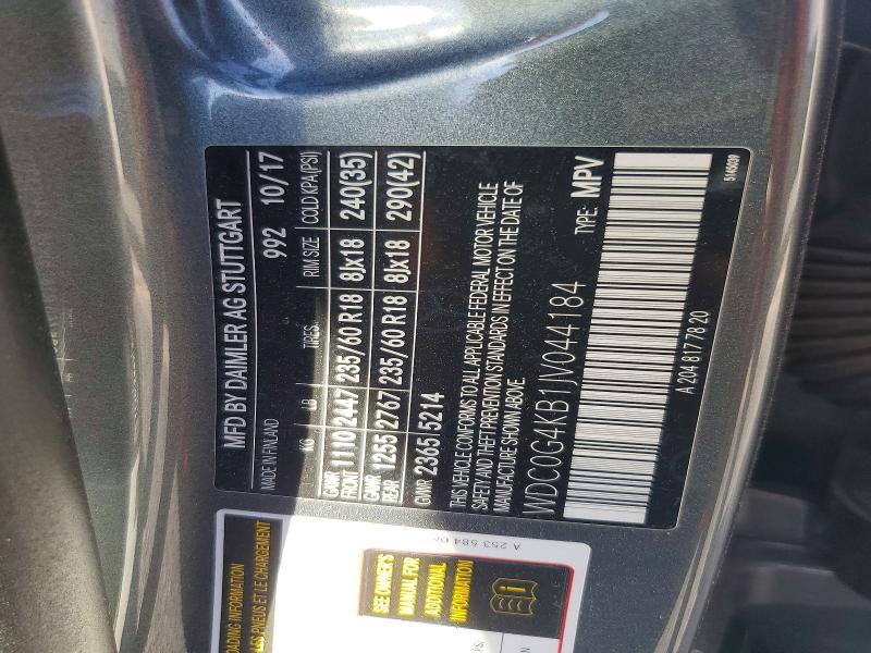 Продажа на аукционе авто 2018 Mercedes-benz Glc, vin: WDC0G4KB1JV044184, номер лота: 55122136