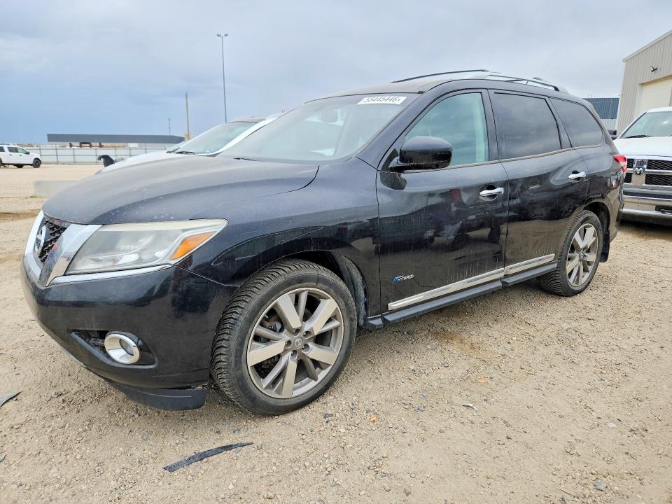 2014 Nissan Pathfinder Hybrid მანქანა იყიდება აუქციონზე, vin: 5N1CR2MM7EC675079, აუქციონის ნომერი: 55445446