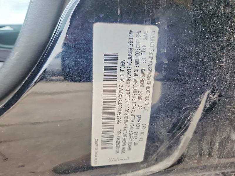 Aukcja sprzedaży 2011 Volkswagen Jetta, vin: 3VWDX7AJ2BM352295, numer aukcji: 52581296