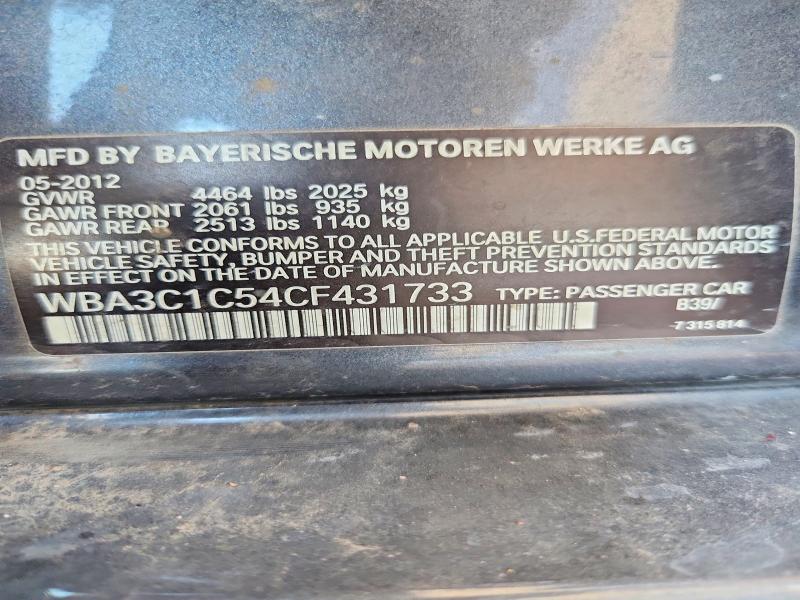 Aukcja sprzedaży 2012 Bmw 328, vin: WBA3C1C54CF431733, numer aukcji: 53292846