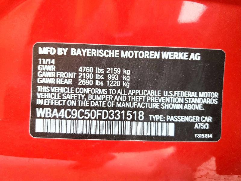 Продаж на аукціоні авто 2015 Bmw 428, vin: WBA4C9C50FD331518, номер лоту: 52719506