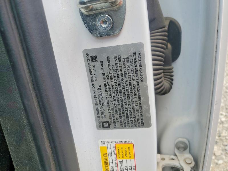 52487946 :رقم المزاد ، 1GC4YPEY2MF115543 vin ، 2021 Chevrolet Silverado مزاد بيع