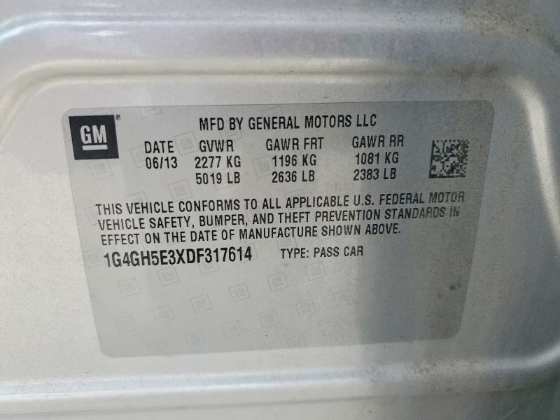 Продажа на аукционе авто 2013 Buick Lacrosse, vin: 1G4GH5E3XDF317614, номер лота: 54614476