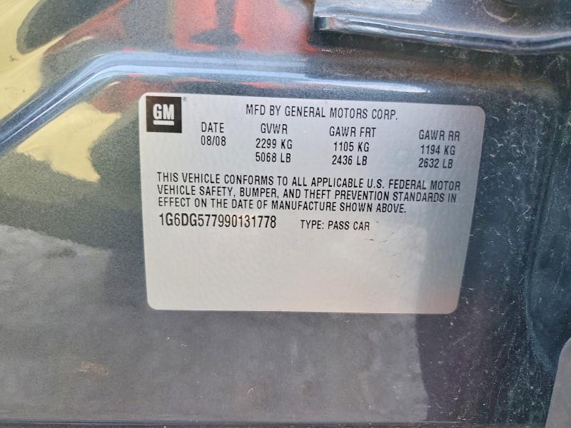 Продаж на аукціоні авто 2009 Cadillac Cts, vin: 1G6DG577990131778, номер лоту: 53001386