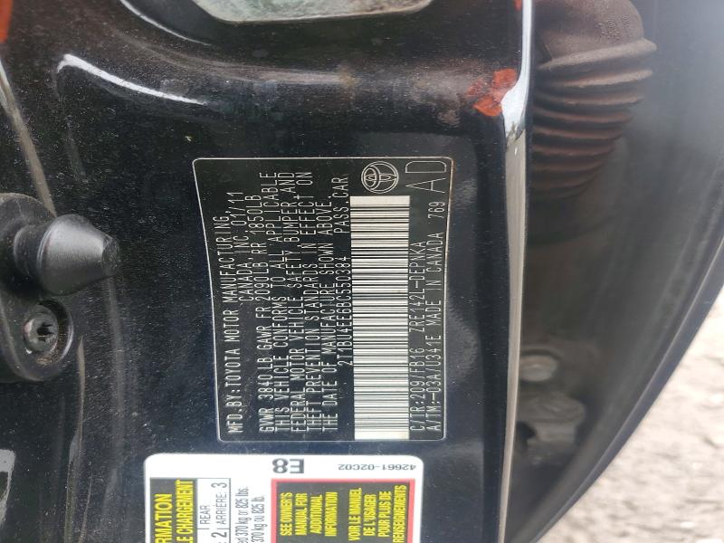 Продаж на аукціоні авто 2011 Toyota Corolla, vin: 2T1BU4EE6BC550384, номер лоту: 54944986