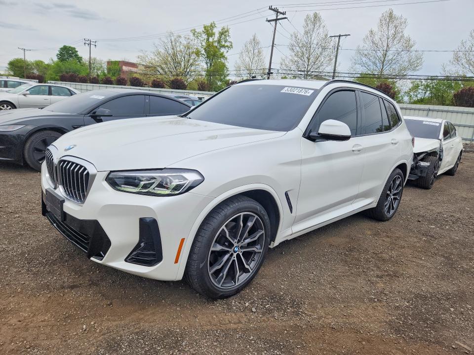 Aukcja sprzedaży 2022 Bmw X3, vin: 5UX53DP00N9M07070, numer aukcji: 53021876