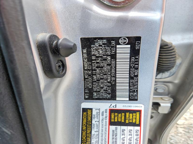 53643116 :رقم المزاد ، 4T1BF1FK8HU400801 vin ، 2017 Toyota Camry مزاد بيع