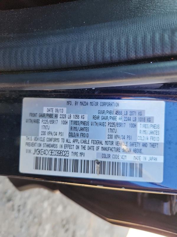Auction sale of the 2014 Mazda Cx-5, vin: JM3KE4CY3E0396023, lot number: 52887176
