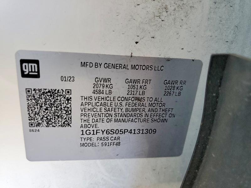 54484296 :رقم المزاد ، 1G1FY6S05P4131309 vin ، 2023 Chevrolet Bolt Euv مزاد بيع
