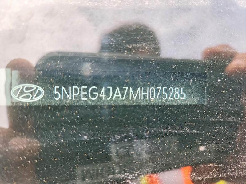 53722626 :رقم المزاد ، 5NPEG4JA7MH075285 vin ، 2021 Hyundai Sonata مزاد بيع