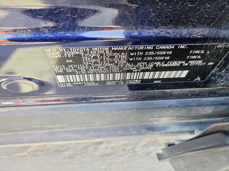 51653186 :رقم المزاد ، 2T3C1RFV3RW321847 vin ، 2024 Toyota Rav4 مزاد بيع