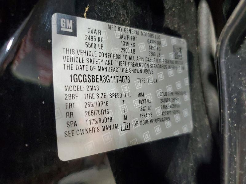Продажа на аукционе авто 2016 Chevrolet Colorado, vin: 1GCGSBEA3G1174073, номер лота: 55783806