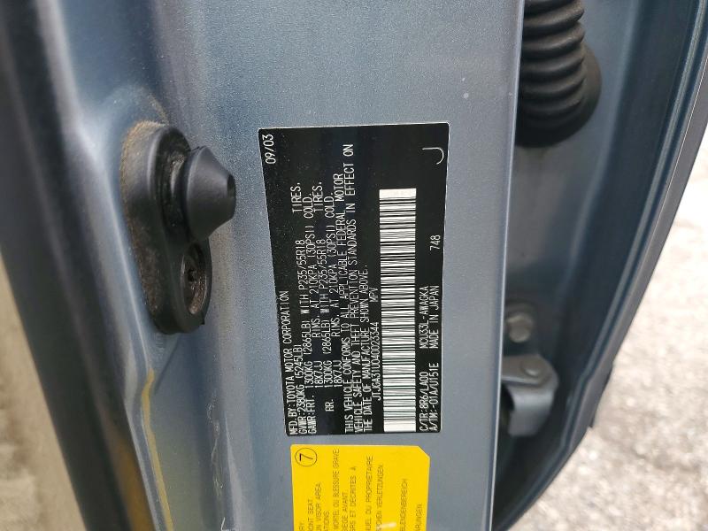 Aukcja sprzedaży 2004 Lexus Rx, vin: JTJGA31U040023344, numer aukcji: 53075366