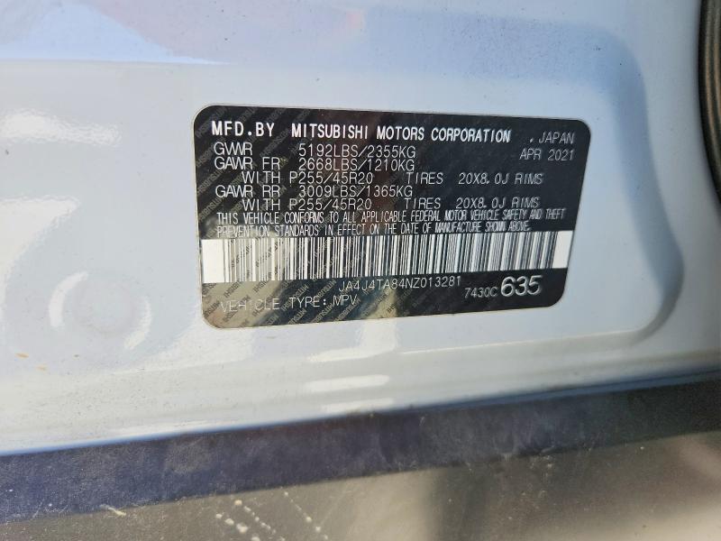 Aukcja sprzedaży 2022 Mitsubishi Outlander, vin: JA4J4TA84NZ013281, numer aukcji: 53174956