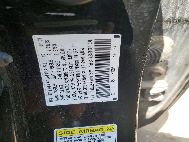 Aukcja sprzedaży 2010 Acura Tl, vin: 19UUA8F55AA003988, numer aukcji: 53609616